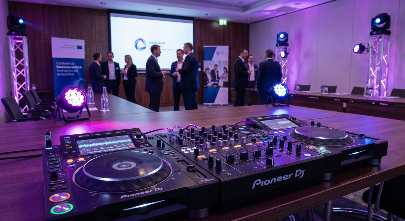 Console DJ professionnelle pour evenement d'entreprise