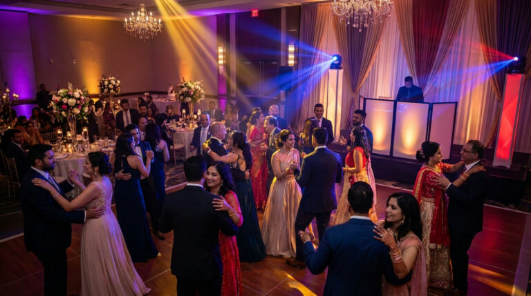 invités dansant pendant un mariage animé par DJ à Paris 75