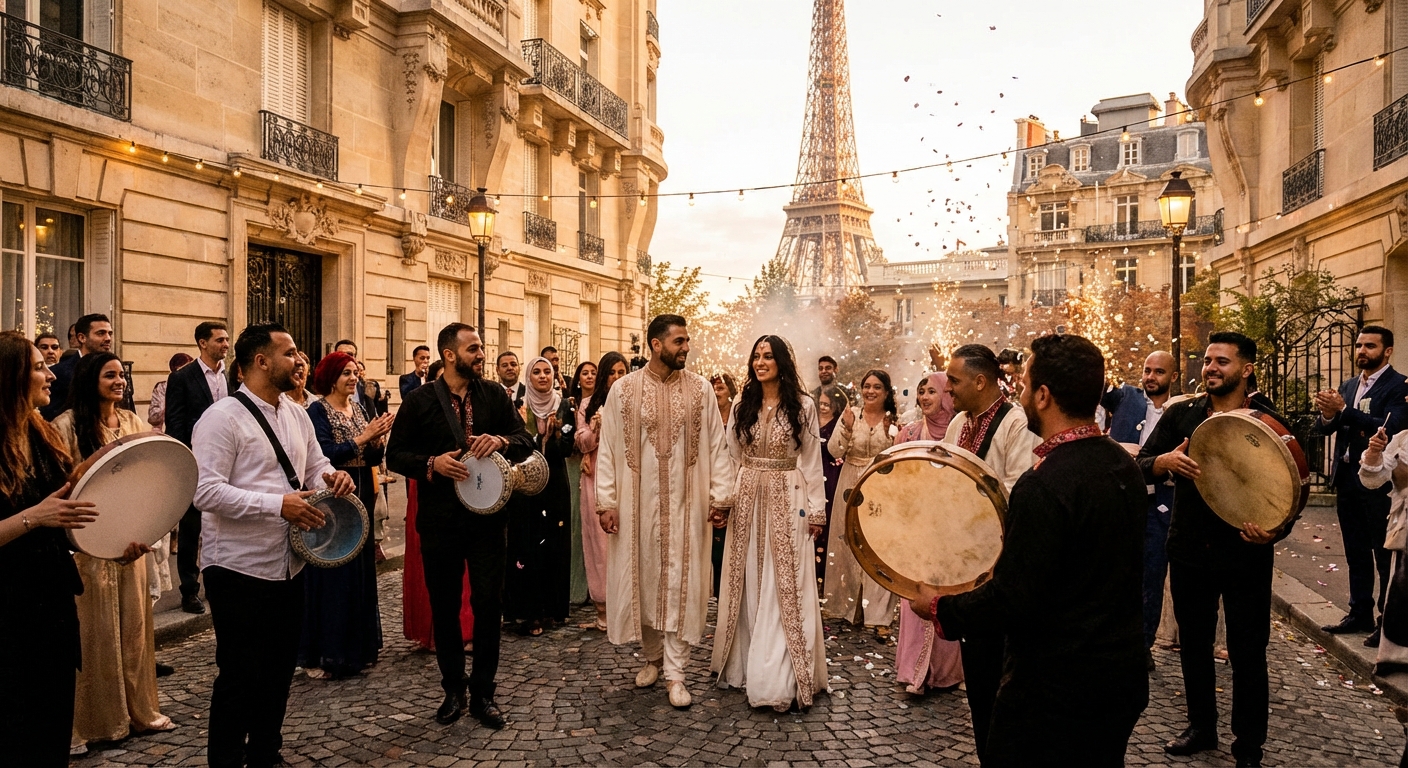 Animation mariage oriental a Paris avec musique live