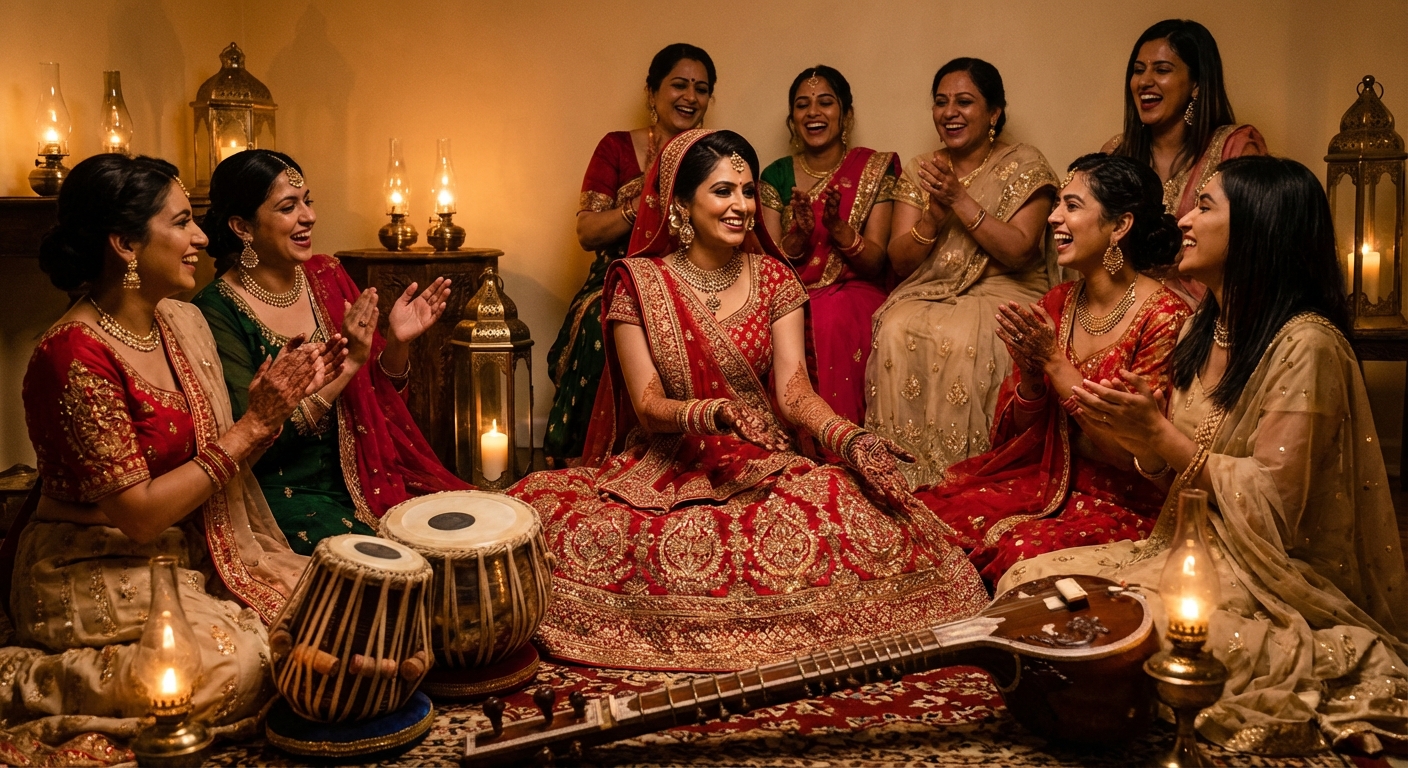 Ceremonie du henne lors d'un mariage oriental