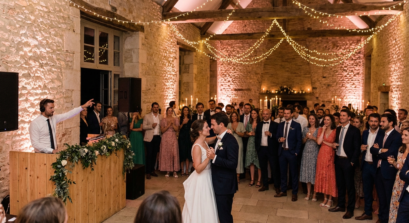 DJ en action lors d'une reception de mariage