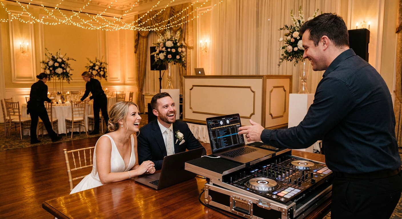 Installation DJ professionnelle pour mariage
