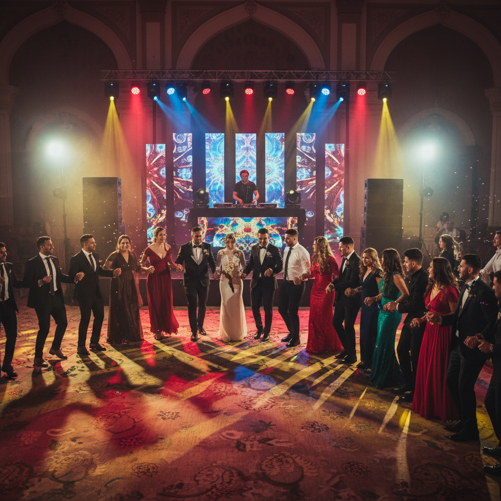 Danse traditionnelle dabké lors d un mariage