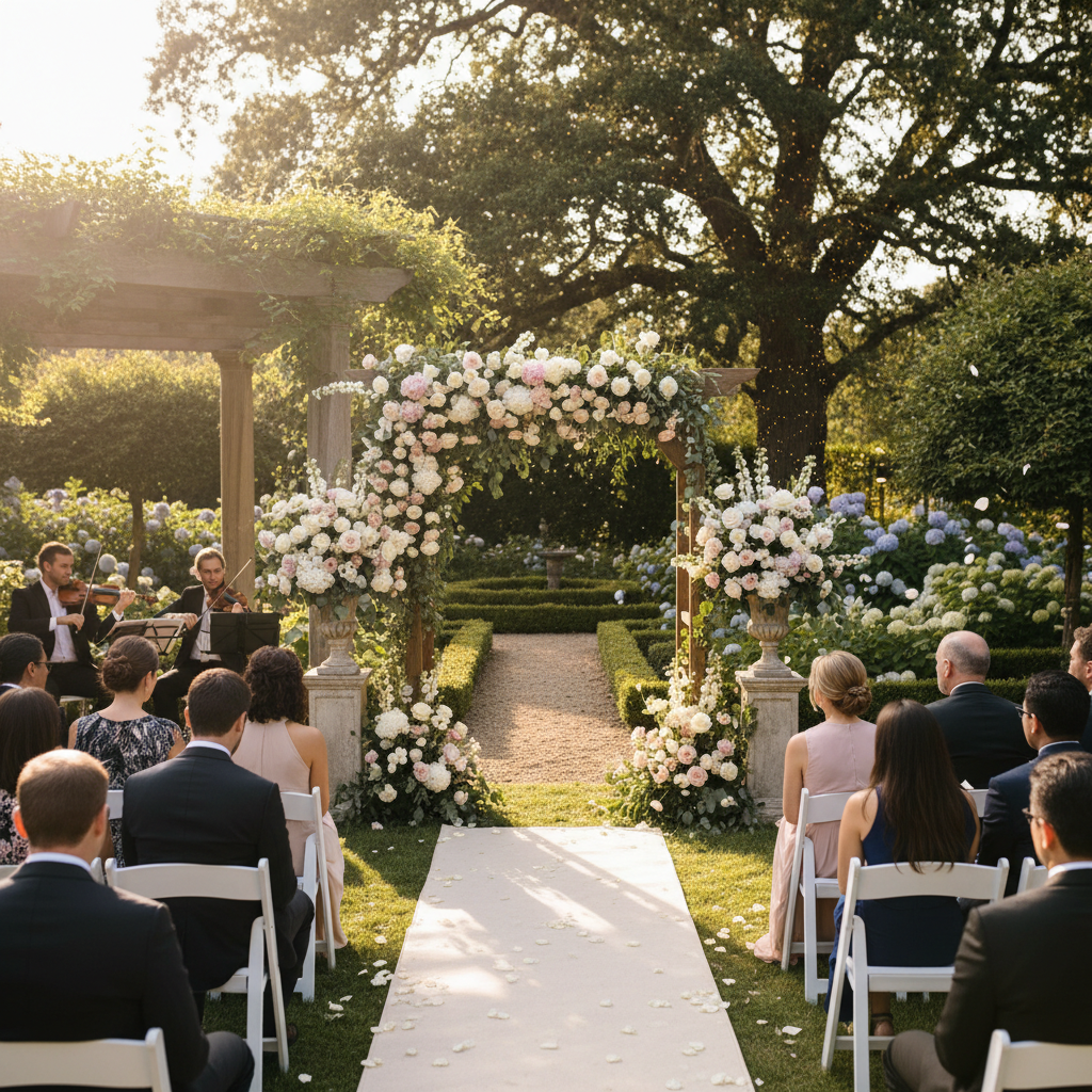 Cérémonie de mariage en extérieur