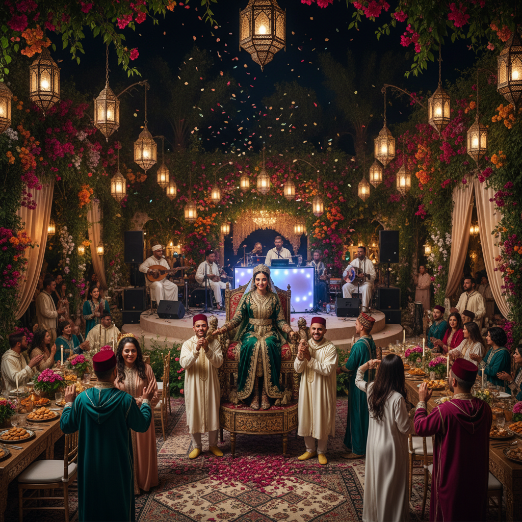 Cérémonie du henné lors d'un mariage traditionnel