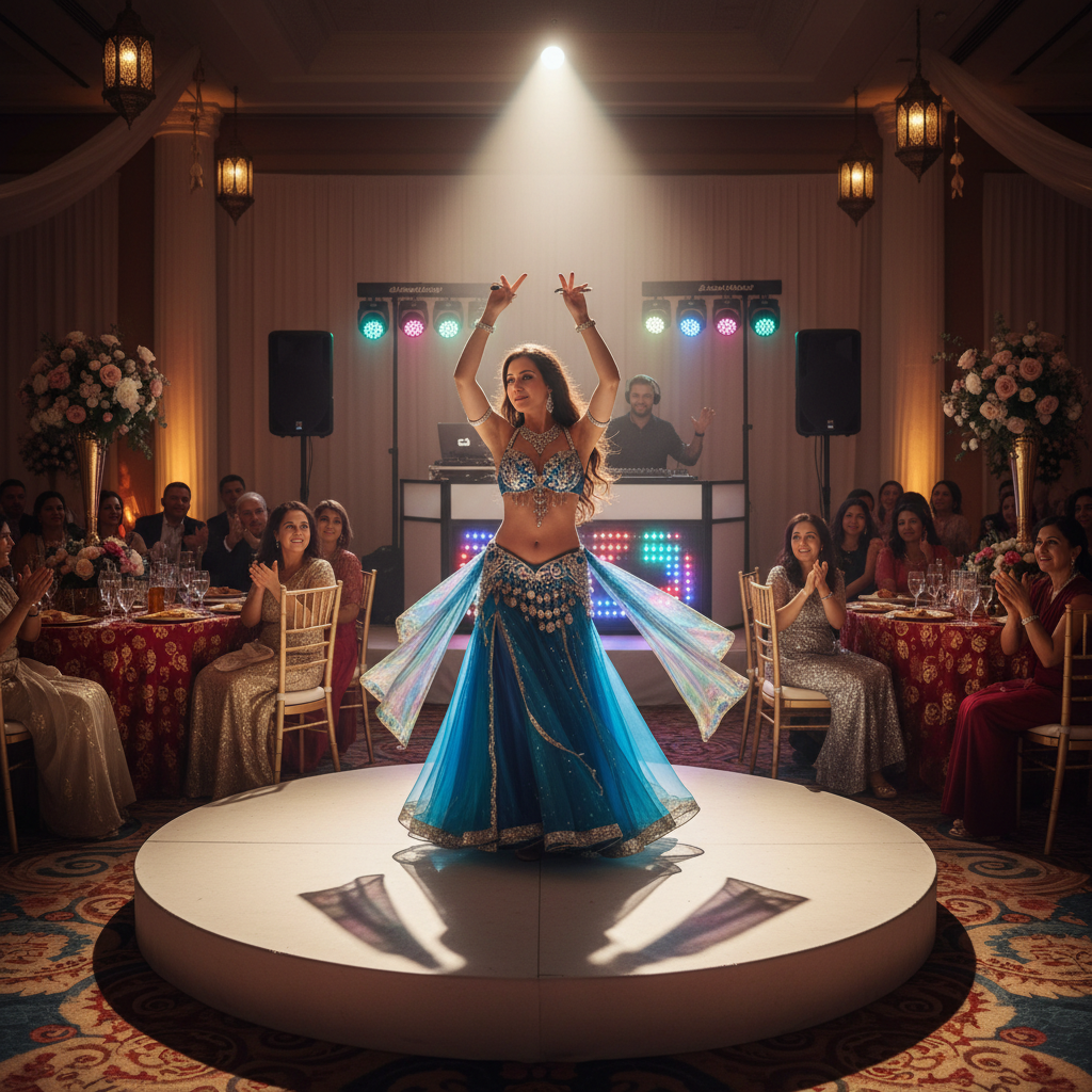 Danseuse orientale lors d'un mariage
