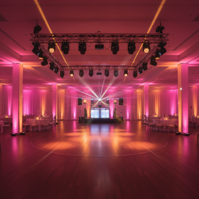 Éclairage LED pour mariage : transformer votre salle