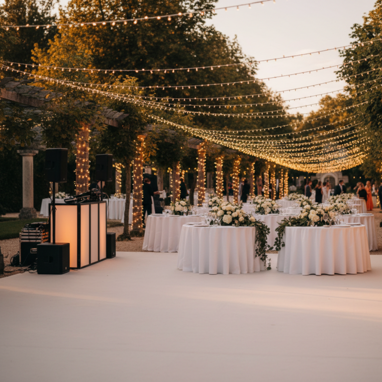 Sonorisation d&rsquo;un mariage en extérieur : conseils et matériel pour une fête réussie
