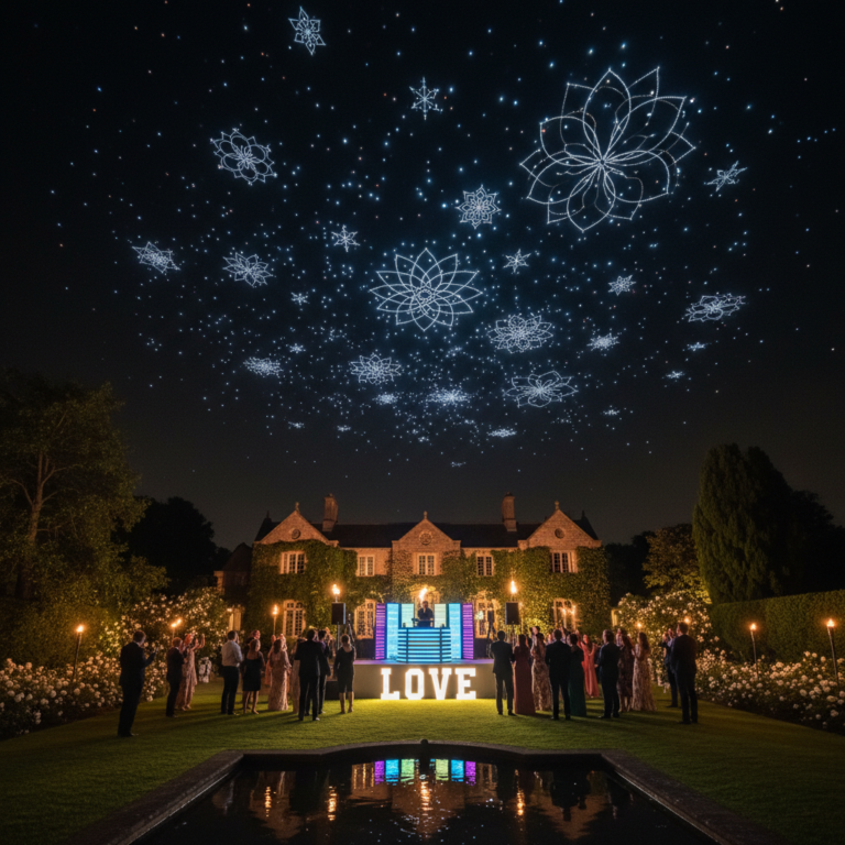Drones et spectacles aériens au mariage : la surprise qui épate les invités