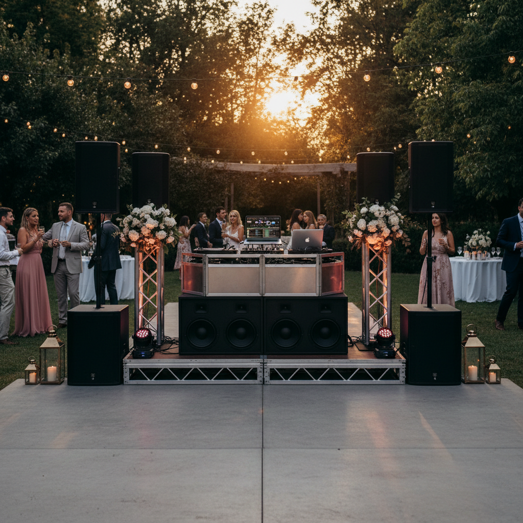 Sonorisation DJ pour mariage en plein air