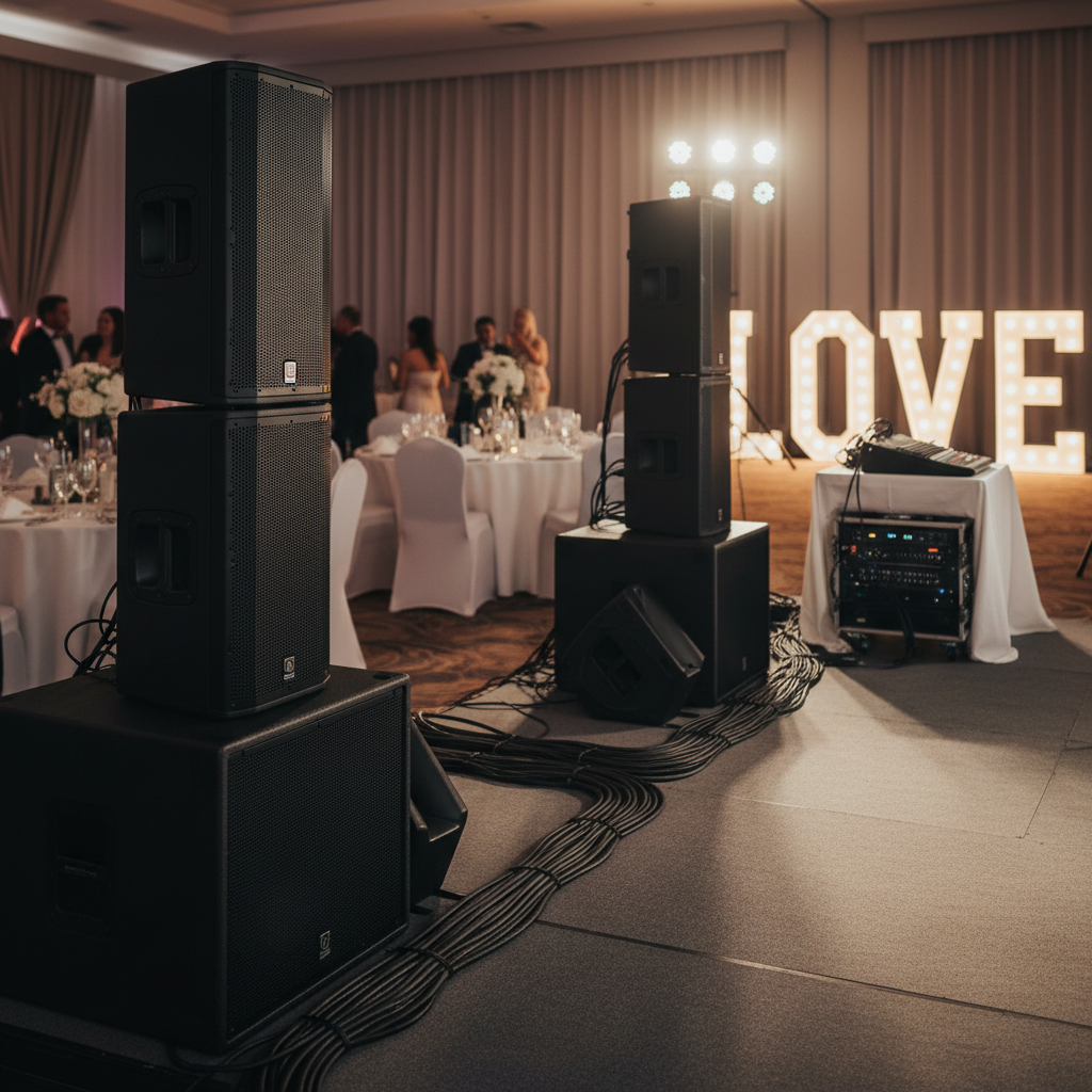 Système de sonorisation professionnel pour mariage